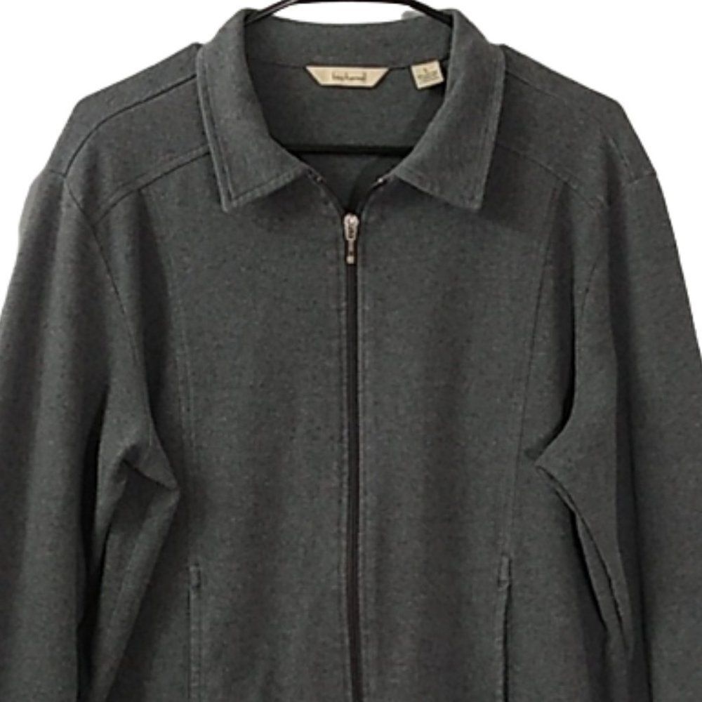 Bechamel Gray Full Zip Collared Jacket - image 2